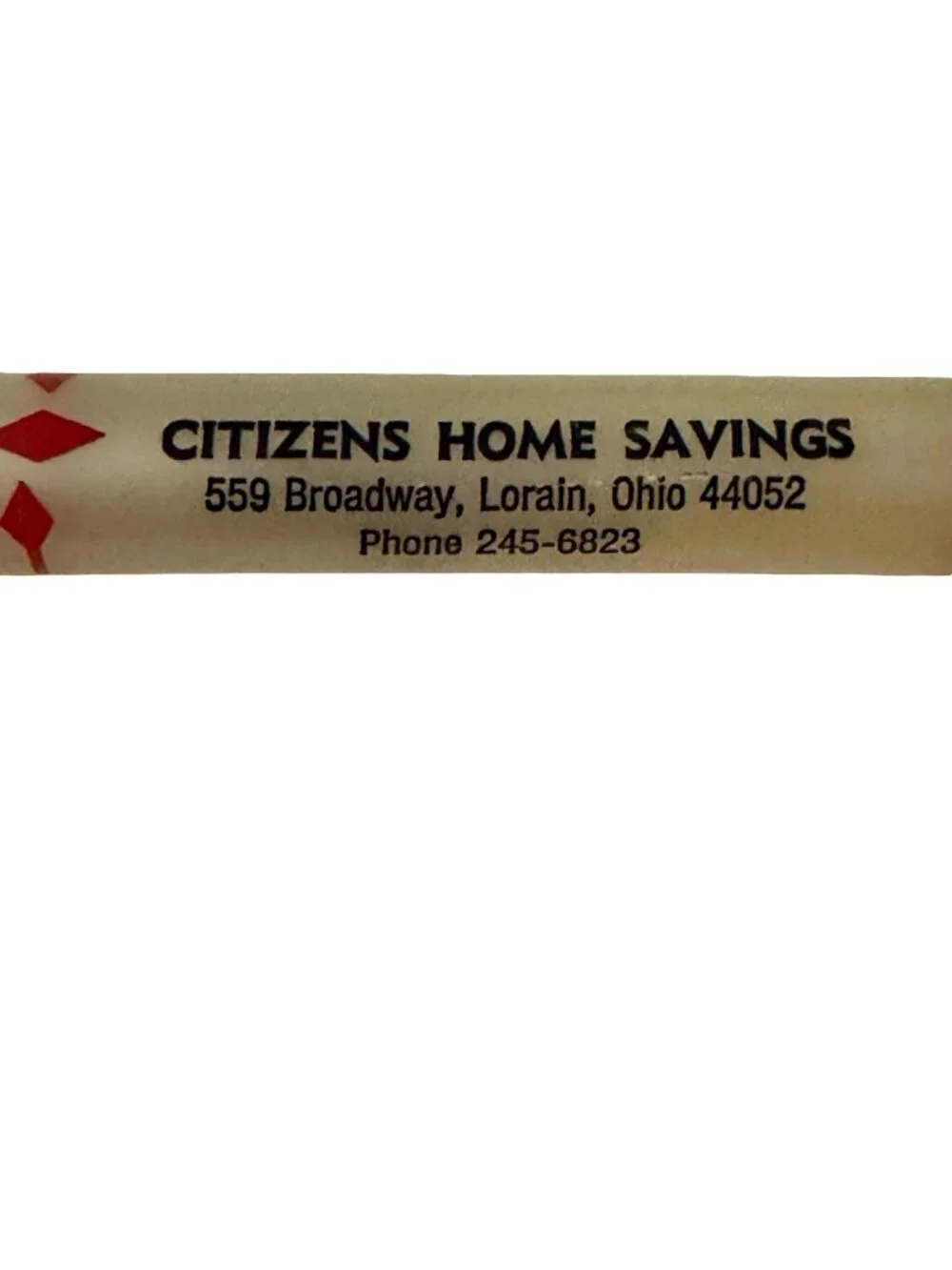 Vintage Citizens Home Savings Advertising Can Opener Lorain Ohio Bank Promotiona